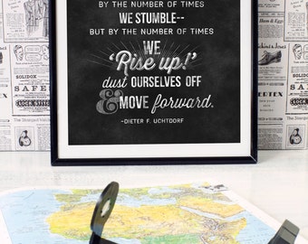 Destiny Dieter Uchtdorf Quote -  Printable Chalkboard Art 8x10 Poster