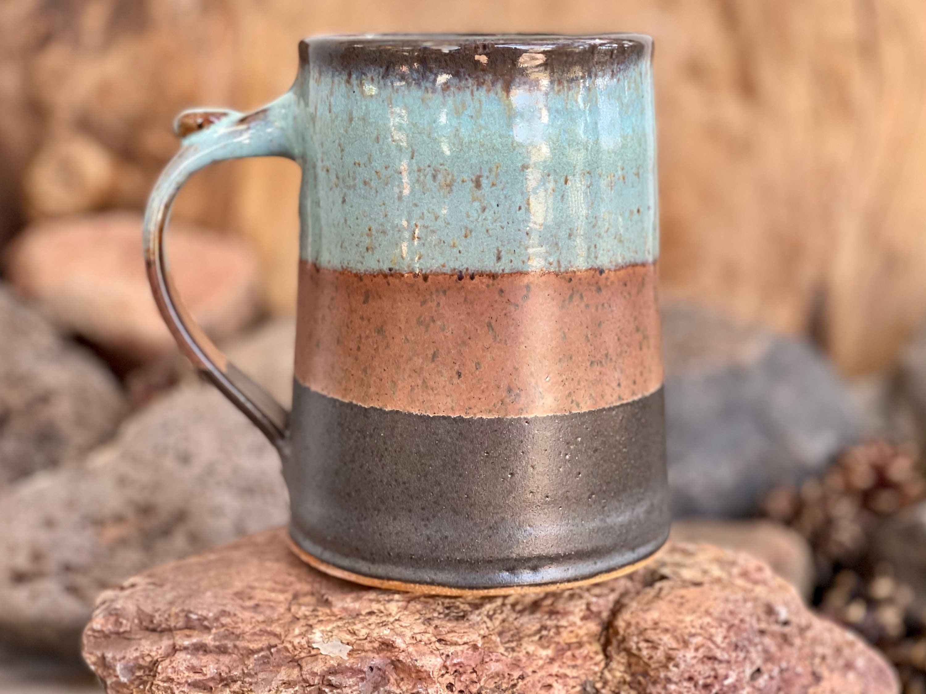 Beer stein pottery stein beer mug pottery beer tumbler Etsy