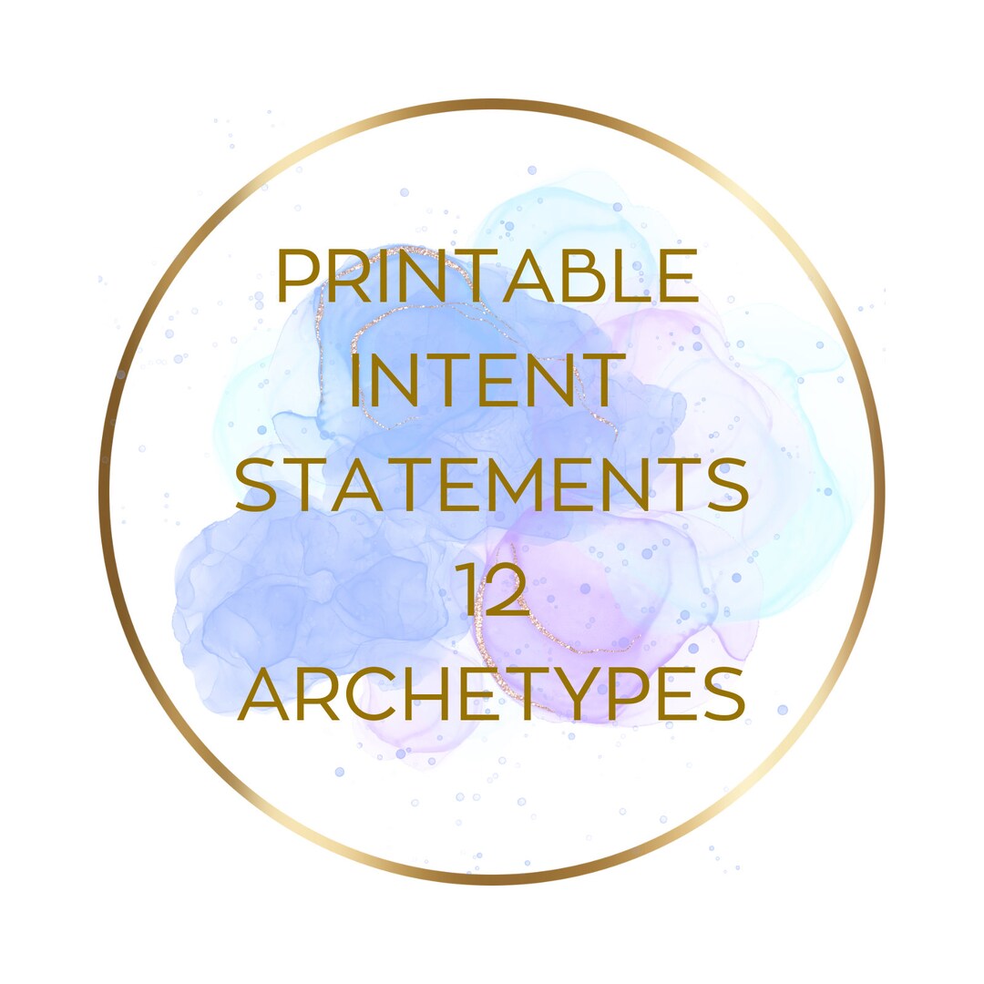 Empower Your Mind: 12 High-resolution Printable Intent Statements - Etsy