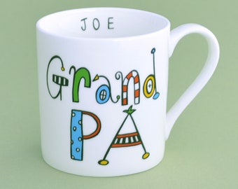 Conic Mug Ceramic Spring Garden Personalised Bone China Family Couple Gift Decor