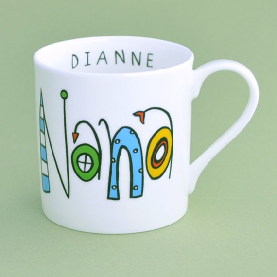 Personalized Nana Mug, Fine Bone China