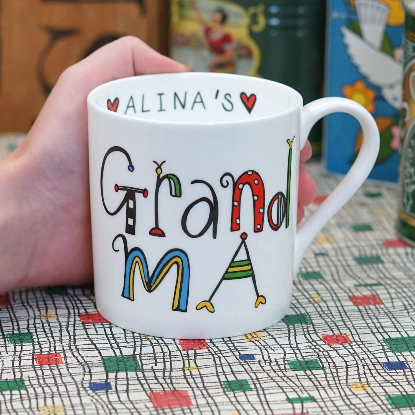 Grandma Mug Can Be Personalised With Any Name Fine Bone Etsy UK