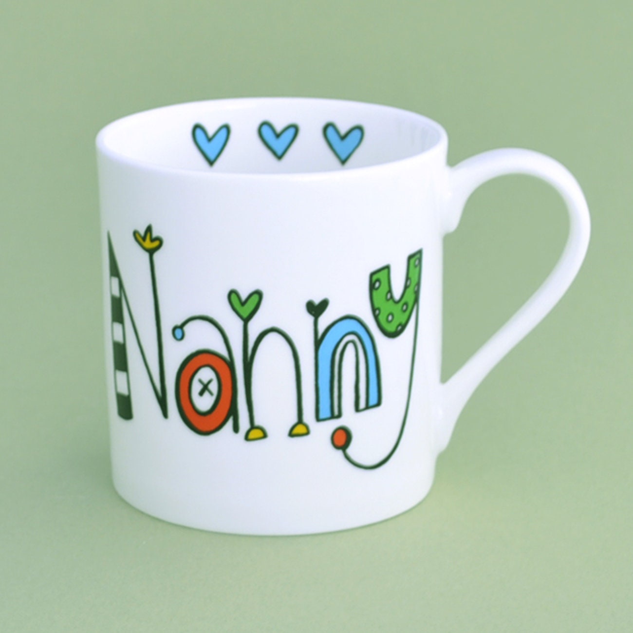 Nanny Mug Can be personalised with any name Fine bone china Etsy
