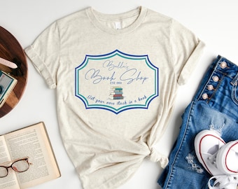 Book Shop Shirt, Princess Book Shop Shirt, Vacation T-Shirt, Matching Shirts for Family Vacation