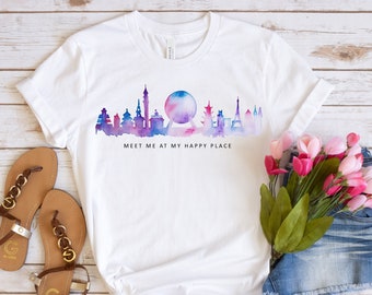 Meet Me at My Happy Place Shirt, Family Vacation Shirt, Magical Vacation Shirt