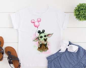 Baby Yoda T-Shirt, Grogu T-Shirt, Disneyland T-Shirt, Disney World T-Shirt, Mickey Balloon T-Shirt, Disney Shirts for the Family