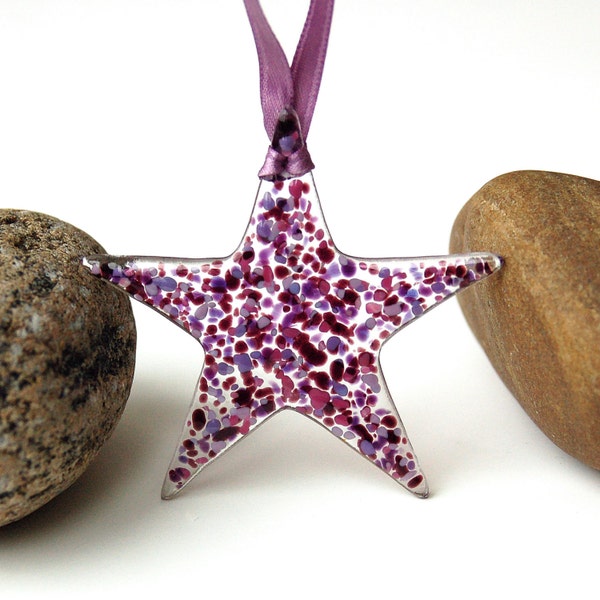 Fused Glass Star Suncatcher - Ornament