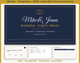 Juego de preguntas y respuestas personalizado para bodas, juego de preguntas y respuestas personalizado para parejas, juego para despedida de soltera, juego para fiesta de cumpleaños o jubilación, entrega urgente en 3 horas, lo último en tecnología.
