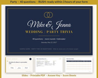 Juego de preguntas y respuestas personalizado para bodas, Trivia personalizada para parejas, Juego para despedida de soltera, Juego para fiesta de cumpleaños o jubilación, Entrega urgente en 3 horas, Fiesta
