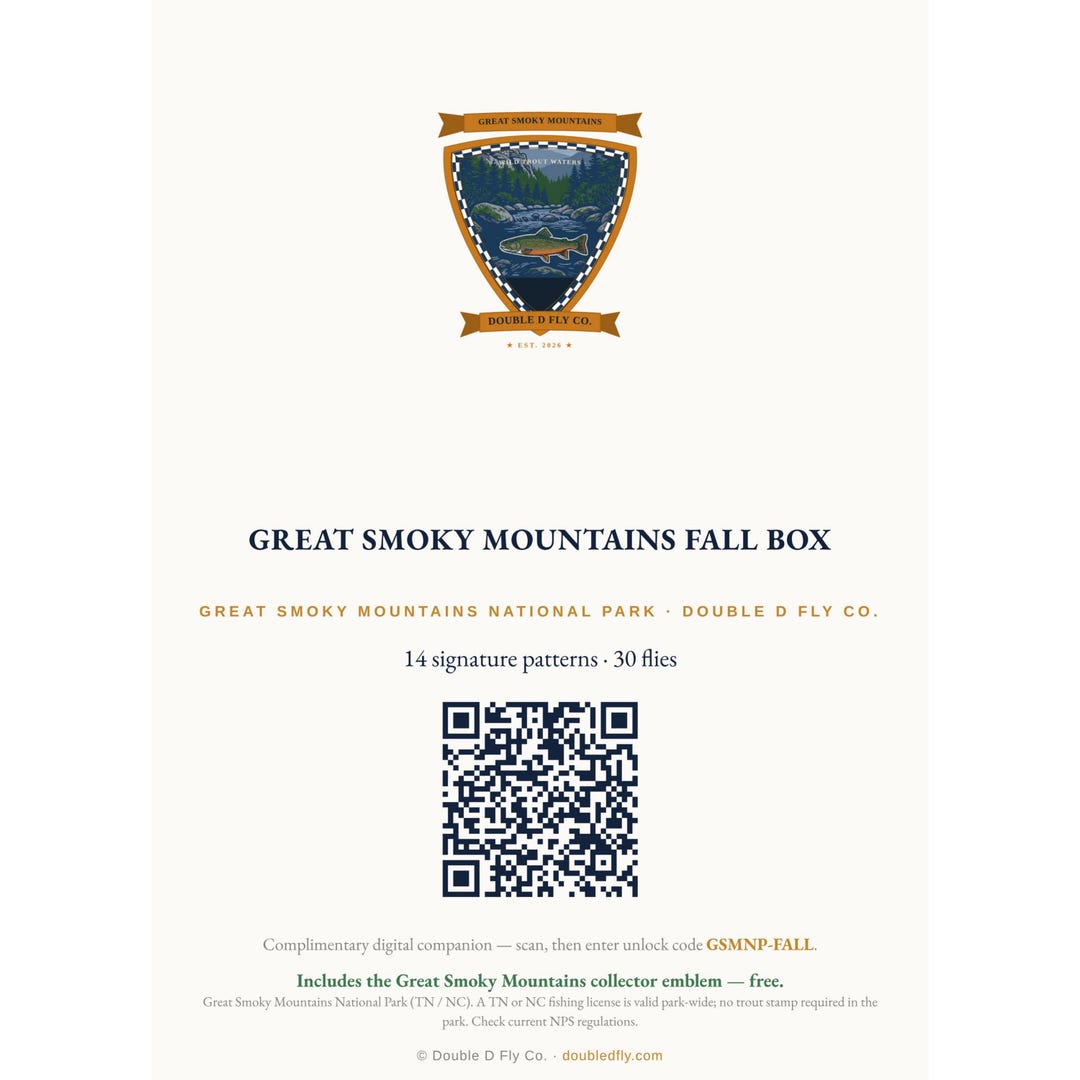 Great Smoky Mountains Fall Fly Box — 30 Hand-tied Flies + Digital Guide ...