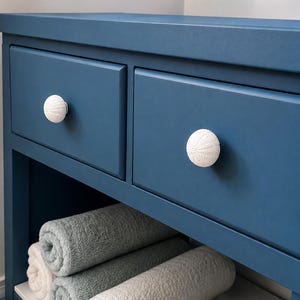 Sea Urchin Shell Knob: Coastal Decor Drawer Pull, Handmade