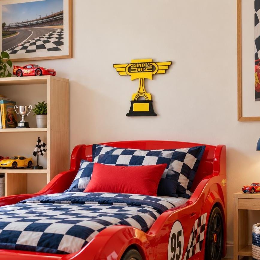 Racing Trophy Wall Plaque