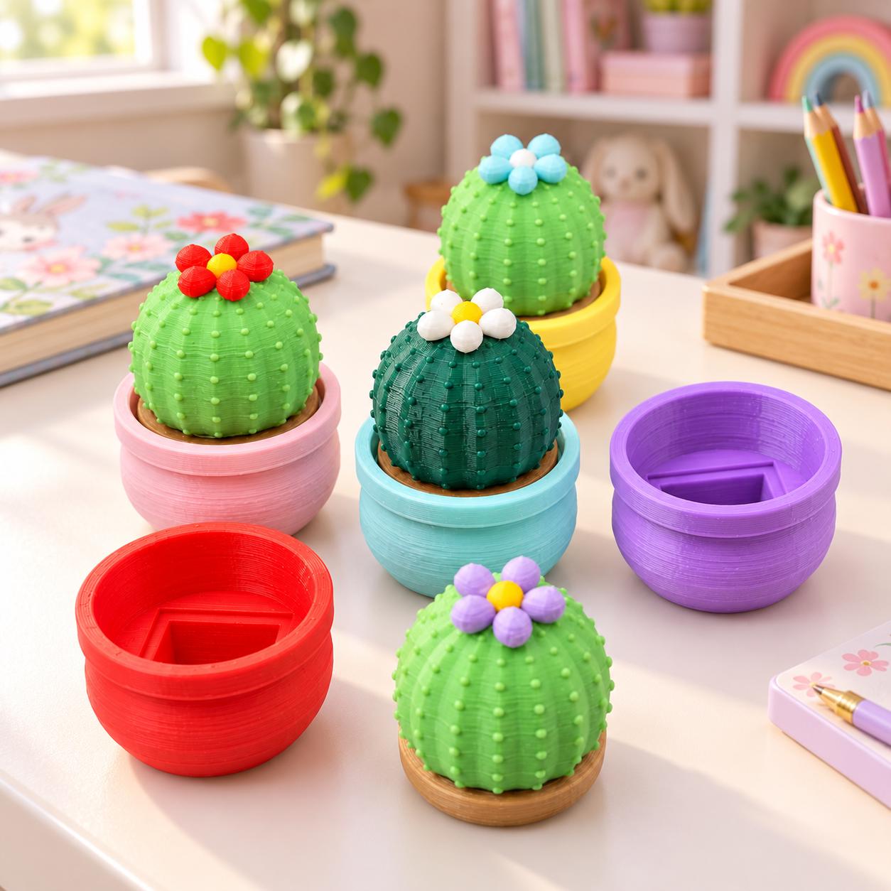 Mini Cactus Flower Fidget Clicker