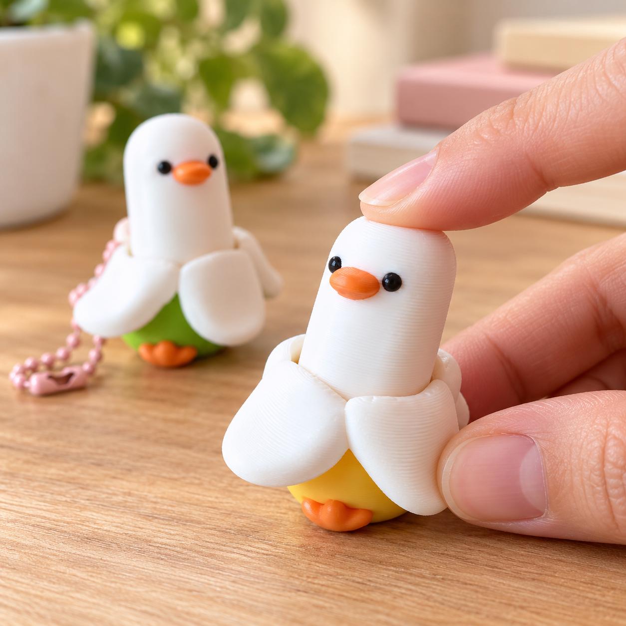 Clicky Banana Duck Fidget Toy