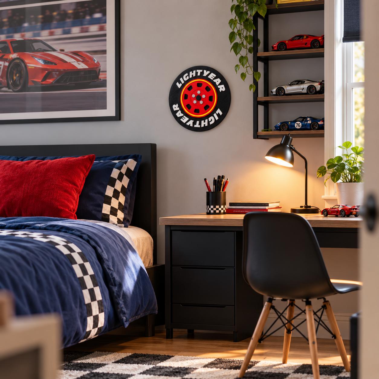 Racing Tyre Wheel Wall Plaque