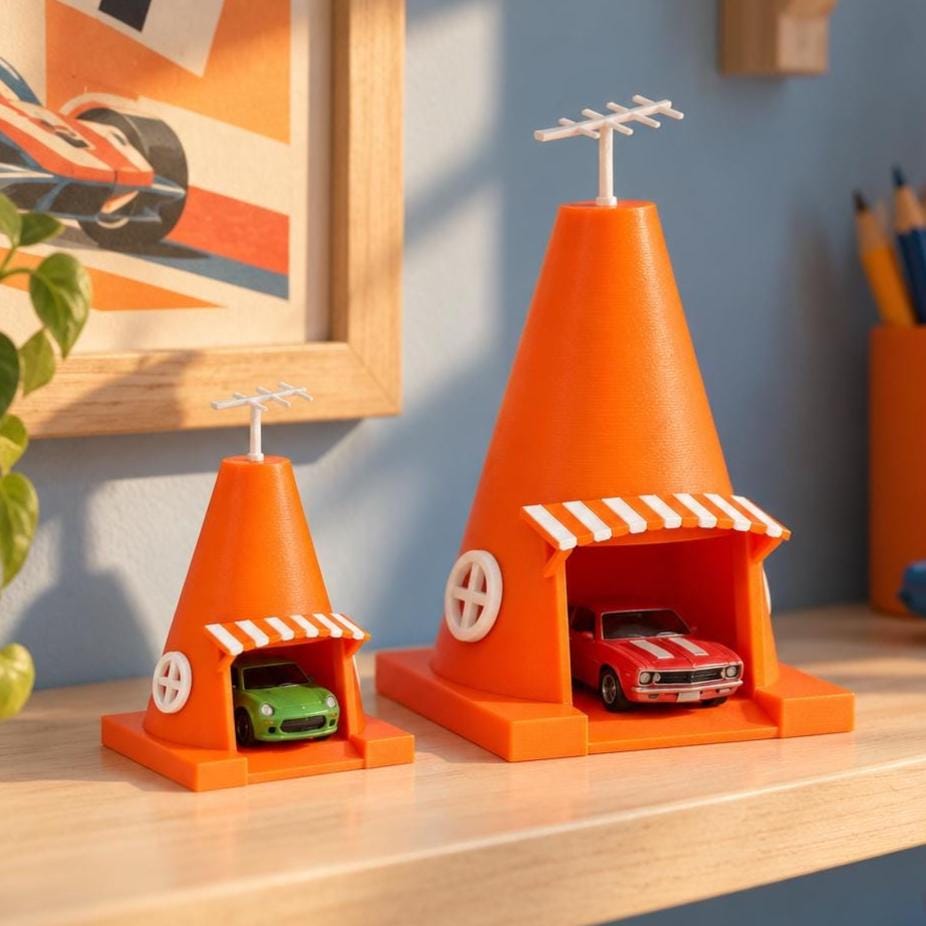 Cozy Cone Inspired Toy Car Garage