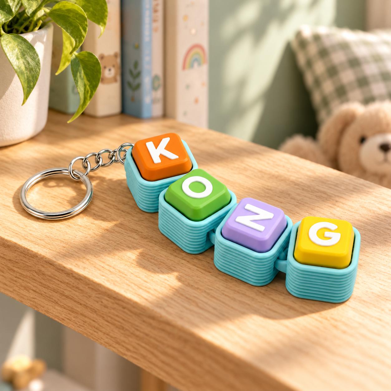 Name Fidget Clicker Keyring