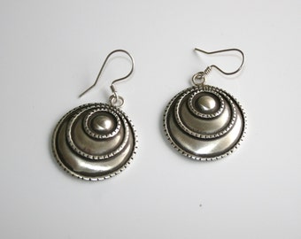 Antique style crescent earrings