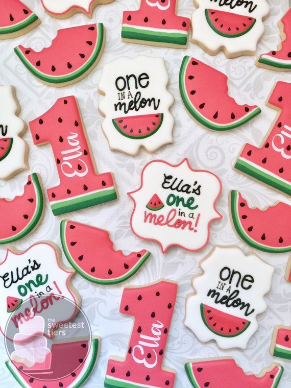 Download One in a melon Watermelon theme First birthday One Dozen ...