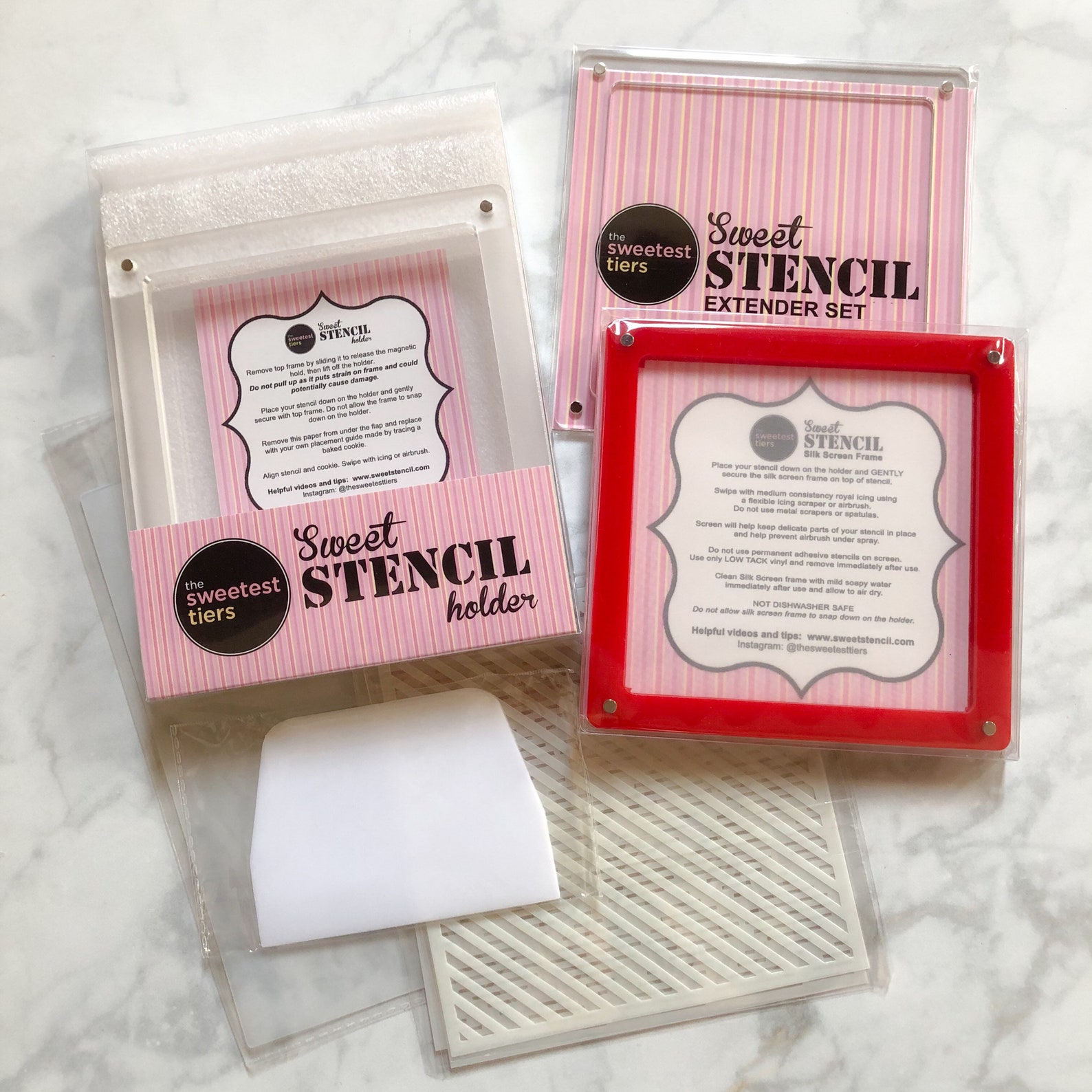 Sweet Stencil Holder Silk Screen Kit Etsy