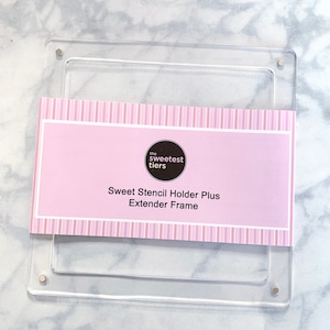 Sweet Stencil Holder Plus Extender Frame - 3mm for Thicker Cookies