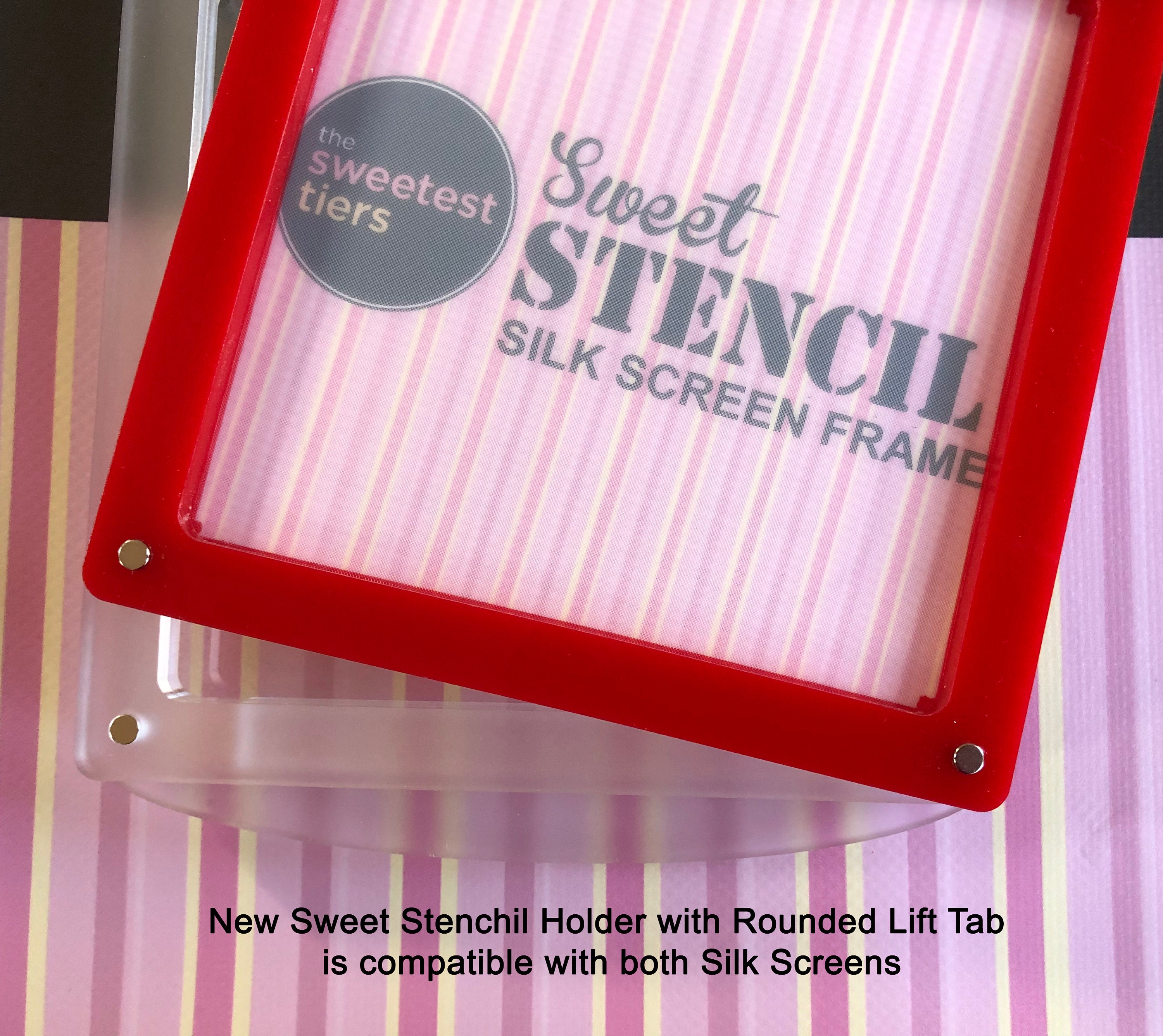 Sweet Stencil Holder Extender Set - 3mm extender frame for thicker rolled  cookies