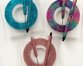 Mini Glitter Decorating Turntable, Scribe & Pen Bundle