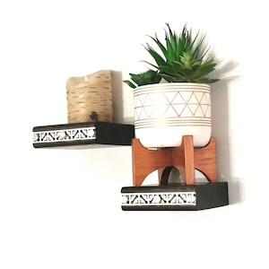 Square Accent Floating Wall Shelves, Modern Wall Shelf, Small Wall Shelf, Entryway Decor, Plant Holder, Wall Decor, Plant Shelf