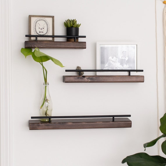 DIY Floating Bathroom Shelves - Shades of Blue Interiors