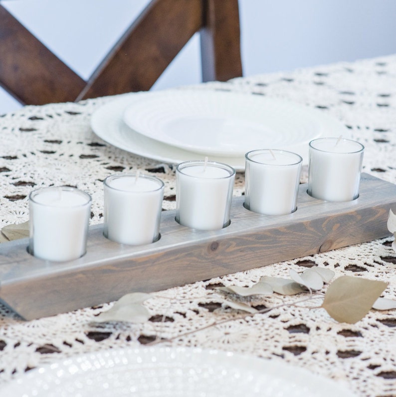 Votive Candle Holder Tea Light Candle Holder Wood Candle Etsy