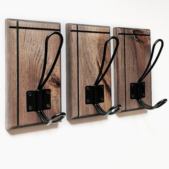 Individual Farmhouse Wall Hooks, Bathroom Towel Holder, Entryway