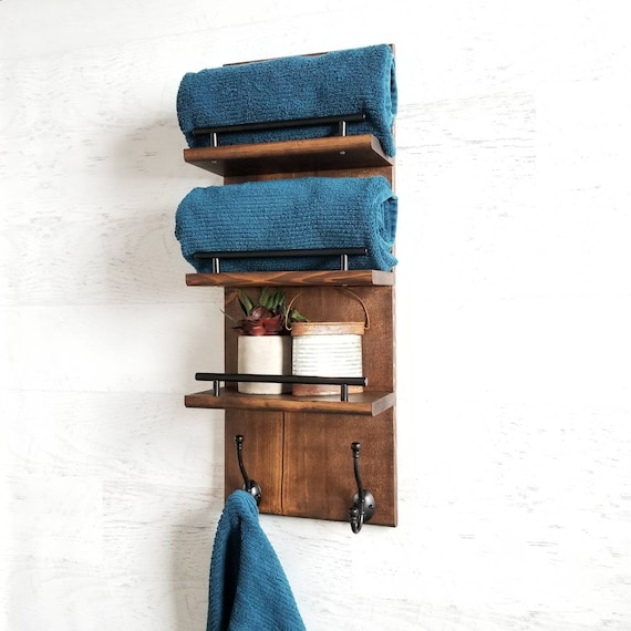 floating shelves for bathroom towels