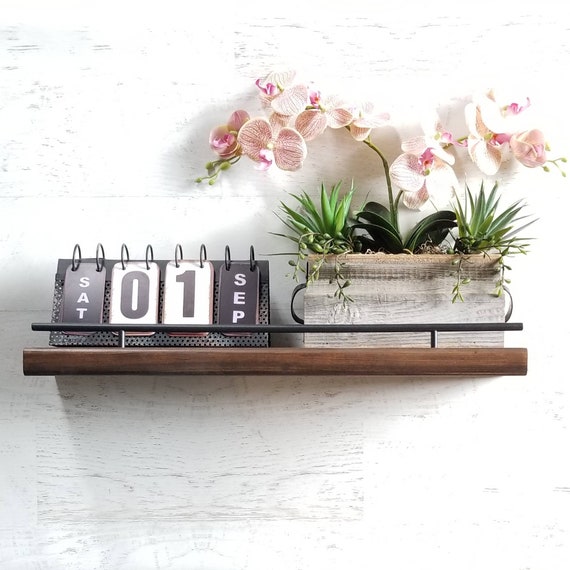 Wood Picture Ledge Floating Wall Shelf Entryway And Essential Image 0