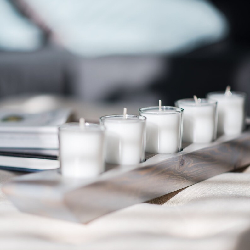 Votive Candle Holder Tea Light Candle Holder Wood Candle Etsy