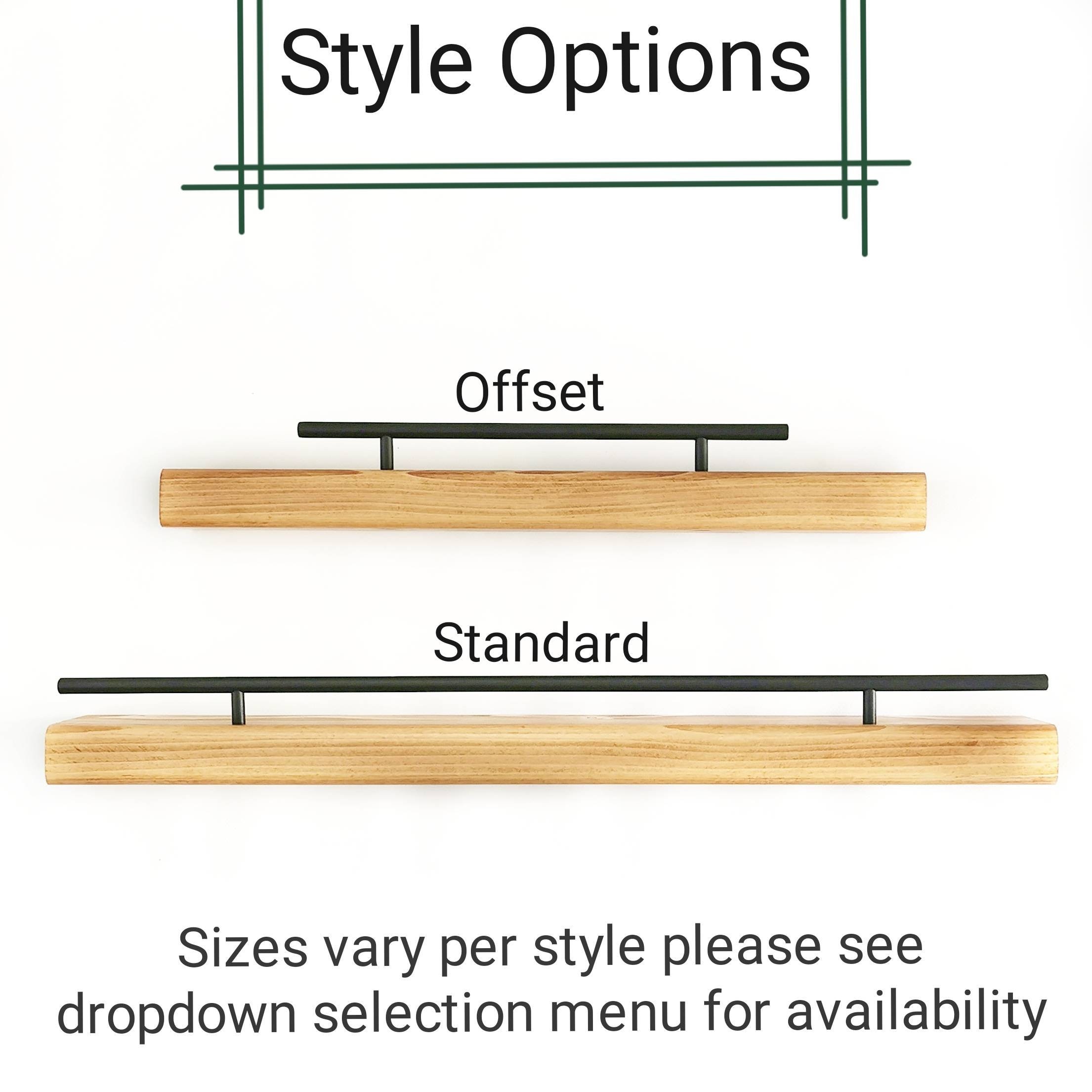 Rustic Floating Wall Shelf FREE SHIPPING Narrow Flush Mount Etsy UK