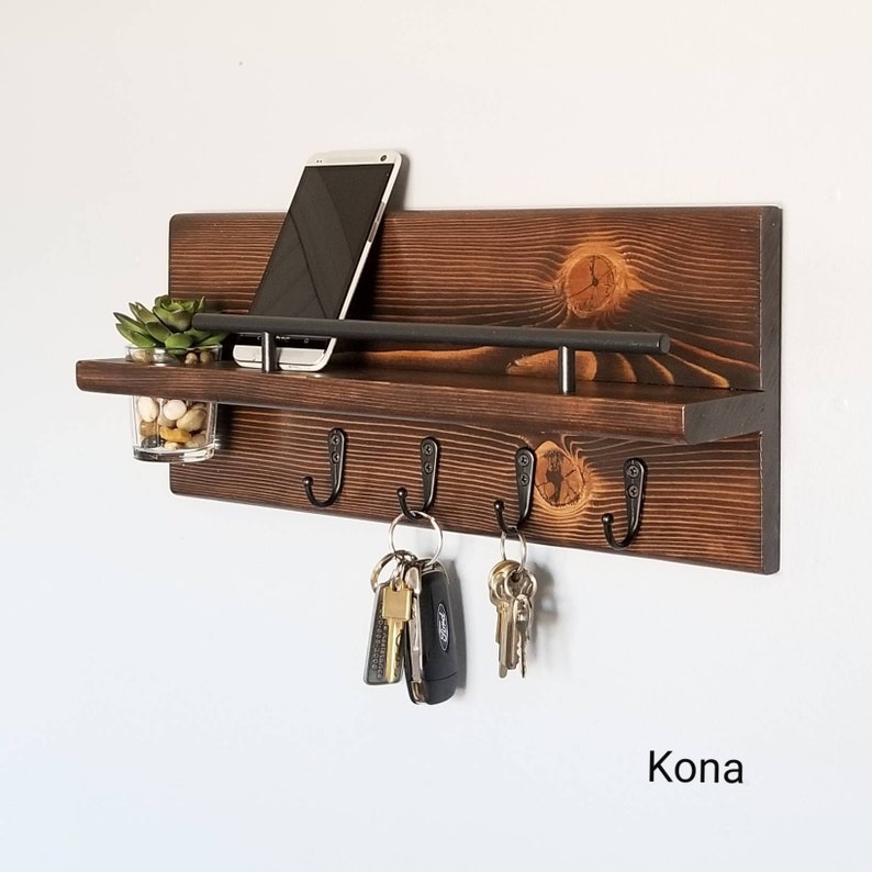 Key and Mail Holder Key Rack Entryway Shelf Mail Storage Etsy