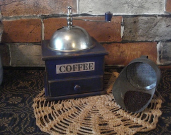 Vintage Wooden Coffee Grinder