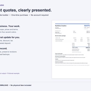 Offline Quote Builder for Freelancers and Small Businesses | Quote Studio