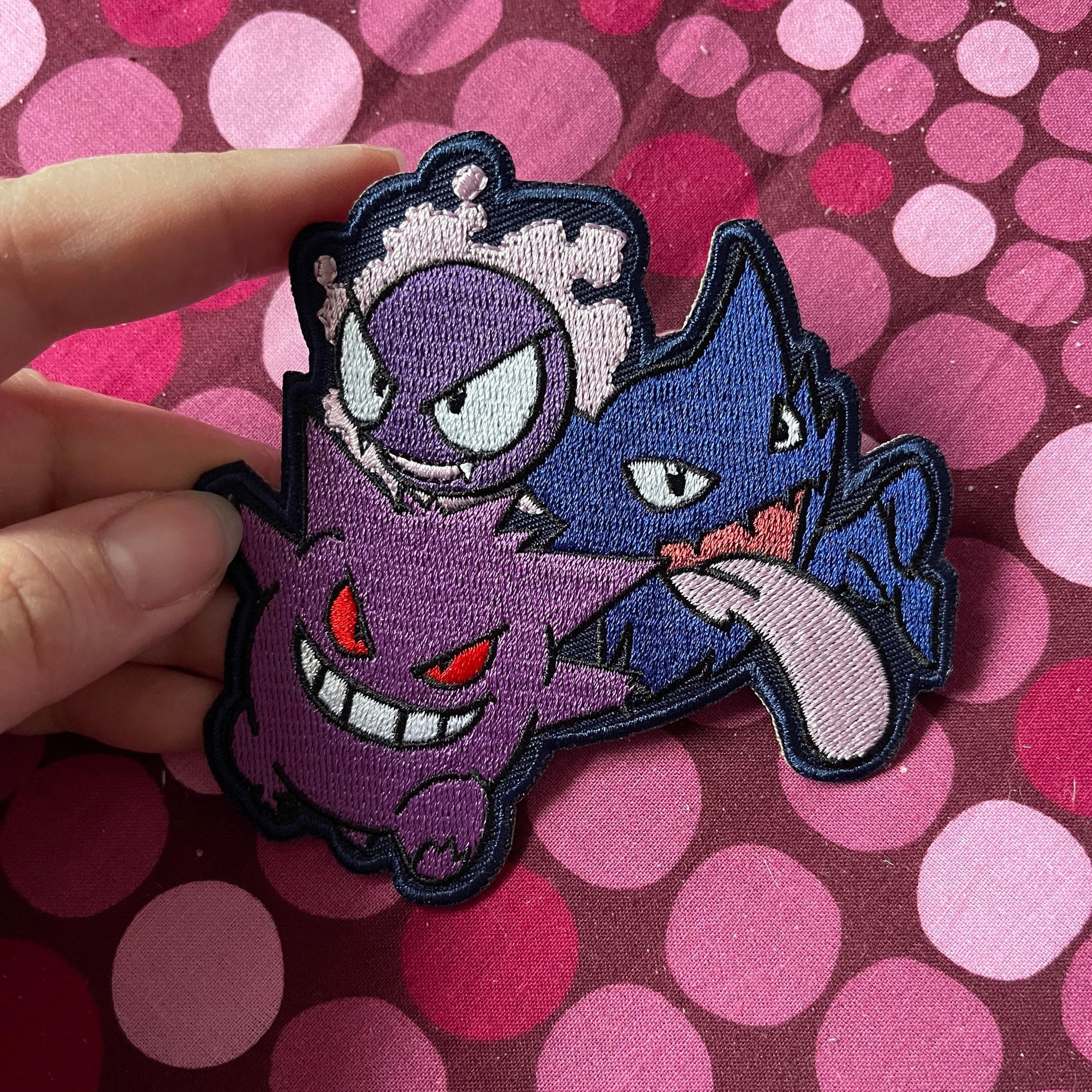 Chandelure Iron on Patch Metallic Embroidered. Pokemon Patch. 