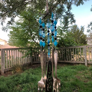 Up cycled silverware windchime