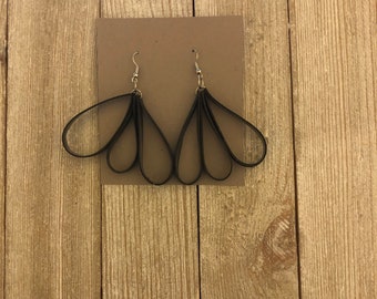 Recycled Bicycle Tire Tube Earrings