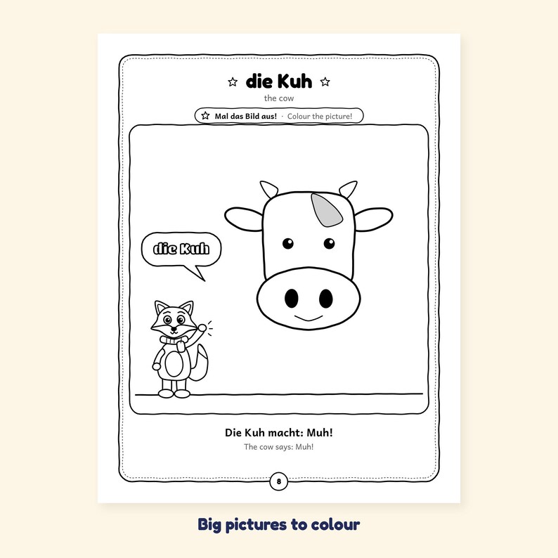 Animals on the Farm - Farm Animals in German for Kids: A 100-Page Activity Book with Animal Sounds (Ages 3–7) image 1