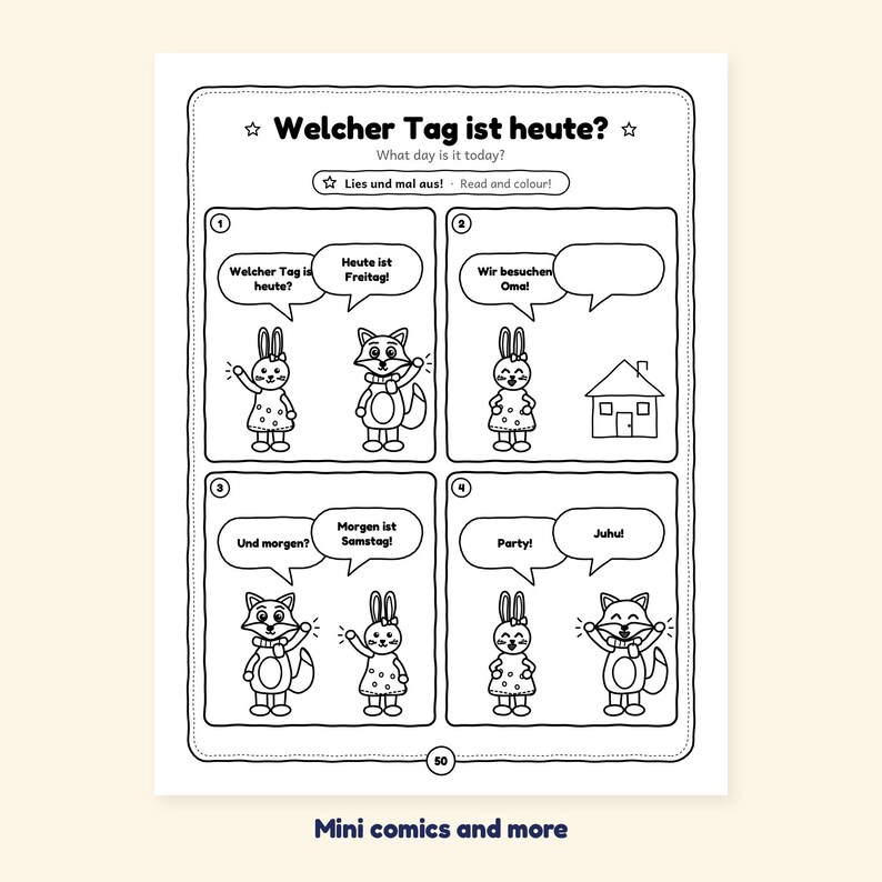 Monday to Sunday - Days of the Week in German for Kids: A 100-Page Activity Book (Ages 3–7) image 5