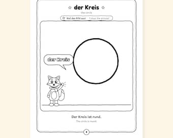 Plus to 5 - Shapes and Adding to 5 in German for Kids: A 100-Page Activity Book (Ages 3–7)