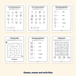 色！ - ドイツ語で学ぶ子供向け色：100ページの塗り絵＆アクティビティブック（対象年齢：3～7歳） 画像 6