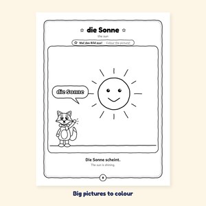 The Rainbow - Rainbow and Weather Words in German for Kids: A 100-Page Activity Book (Ages 3–7) image 1