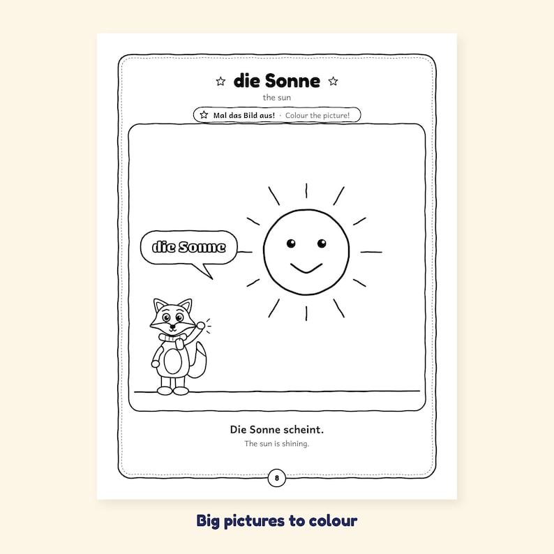 The Rainbow - Rainbow and Weather Words in German for Kids: A 100-Page Activity Book (Ages 3–7) image 1