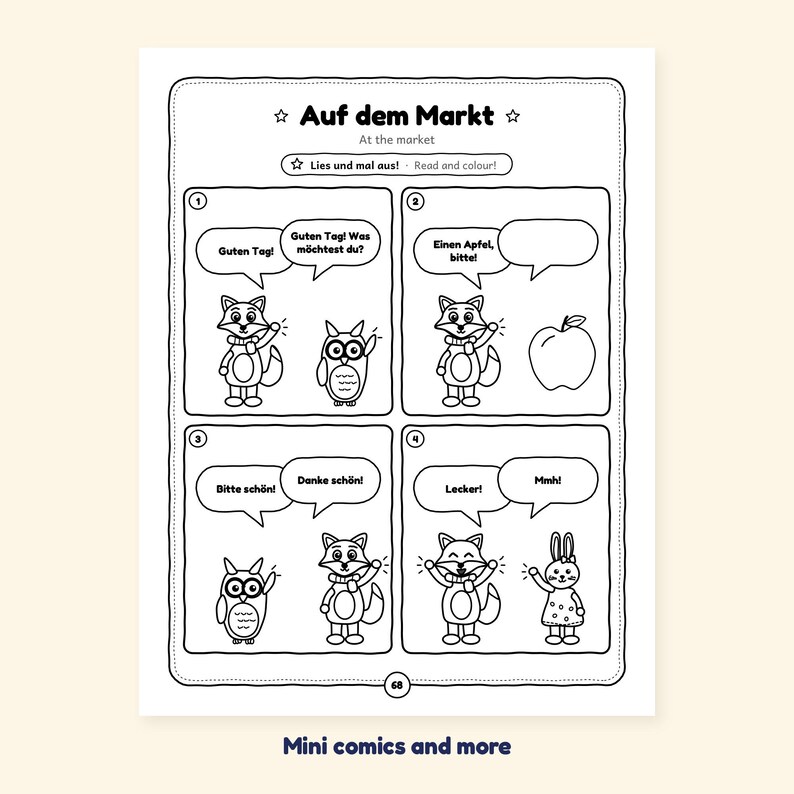 Fruits and Vegetables - Fruits and Vegetables in German for Kids: A 100-Page Activity Book (Ages 3–7) image 5