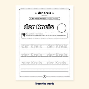Plus to 5 - Shapes and Adding to 5 in German for Kids: A 100-Page Activity Book (Ages 3–7) image 4
