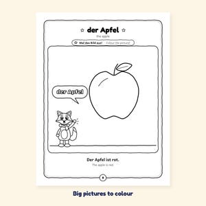 Fruits and Vegetables - Fruits and Vegetables in German for Kids: A 100-Page Activity Book (Ages 3–7)